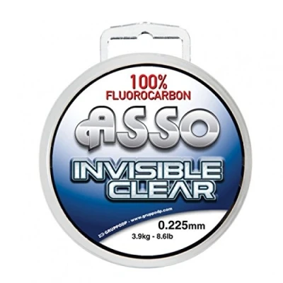 Immagine di Asso Filo al fluorocarbonio Invisible Clear, 100 m, 30/100