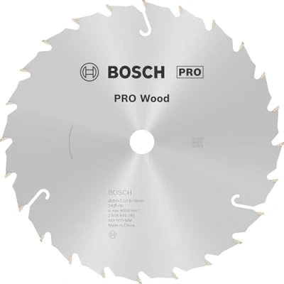 Immagine di Bosch Accessories Standard for Wood Speed 2608640795 Lama circolare in metallo duro 184 x 16 2.4 mm Numero di denti: 24 1 pz.