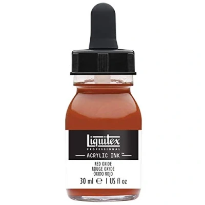 Immagine di Liquitex 4260335 Inchiostro acrilico per aerografo, 30 ml, colore rosso ossido