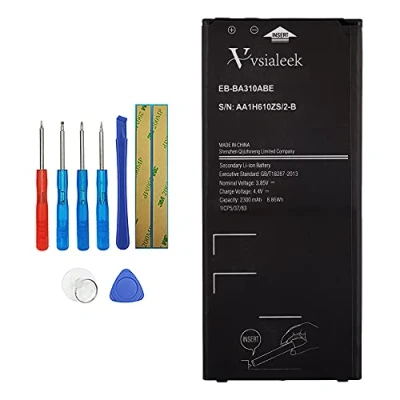 Immagine di Vvsialeek EB BA310ABE Batteria di ricambio compatibile con Samsung Galaxy A3 2016 LTE SM A310 A310F/DS A310Y kit attrezzi gratuito
