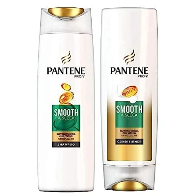 Immagine di Pantene Pro V Smooth &amp; Sleek Shampoo Balsamo Set, 500 ml e 350