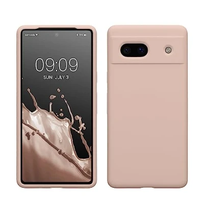 Immagine di kwmobile Cover per Google Pixel 7a Custodia Back Case Smartphone in Silicone TPU Protezione Gommata coconut swirl