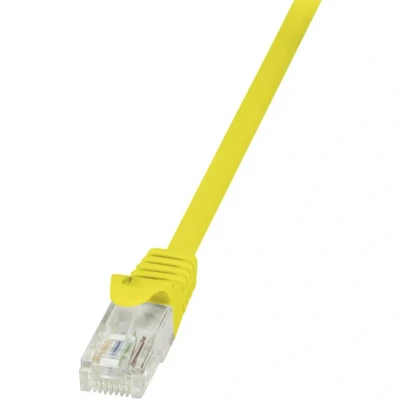 Immagine di LogiLink CP2037U RJ45 cavo di rete, patch CAT 6 U/UTP 1.00 m Giallo con protezione 1 pz.