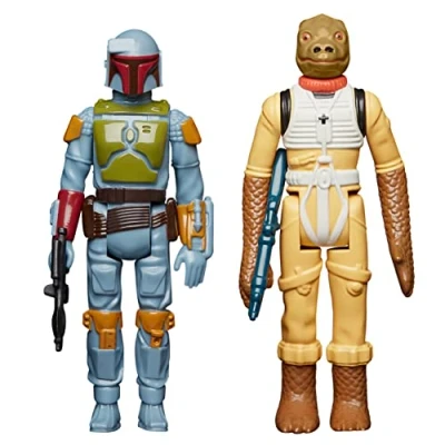 Immagine di Star Wars Hasbro, Retro Collection, Speciale Confezione Doppia dei Cacciatori di Taglie Boba Fett e Bossk da 9,5 cm, Action Figure L&#039;Impero Colpisce Ancora