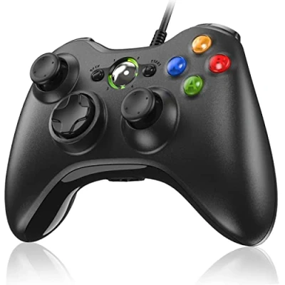 Immagine di Diswoe Controller per Xbox 360, PC 360 Wired 360/Xbox Slim/PC Win7/8/10/11/XP Joystick Gamepad con cavo USB