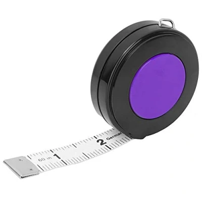 Immagine di misura di nastro morbido, retrattile a doppia scala righello misurazione panno corpo sarto 150 centimetri / 60inch[Viola]Metri