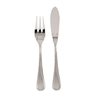 Immagine di Sambonet Contour Set di Posate Fischbesteck, Acciaio Inossidabile, Grigio, 24 per Pesce