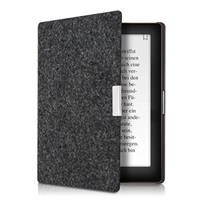 Immagine di kwmobile Custodia Compatibile con Kobo Aura Edition 1 Cover a Libro per eReader Protezione Flip Case in Feltro