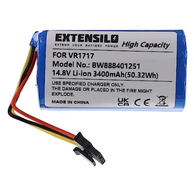 Immagine di EXTENSILO batteria compatibile con Proscenic Cocoa Smart 780T, 790T aspirapolvere home cleaner (3400mAh, 14,8V, Li Ion)