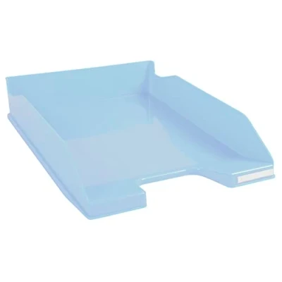 Immagine di Exacompta Rif. 113209D 1 cestino per posta Combo Midi Bee Blue documenti in formato A4+ dimensioni 34,6 x 25,5 6,5 cm colore azzurro