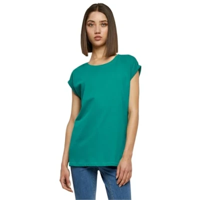 Immagine di Urban Classics Extended Shoulder Tshirt basic, Donna, Taglia: XS, Fresh green