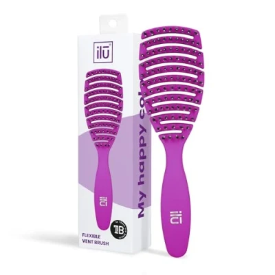 Immagine di TB TOOLS FOR BEAUTY ILU MY HAPPY COLOR Spazzola districante per capelli secchi e bagnati, lunghi corti, in setole sintetiche