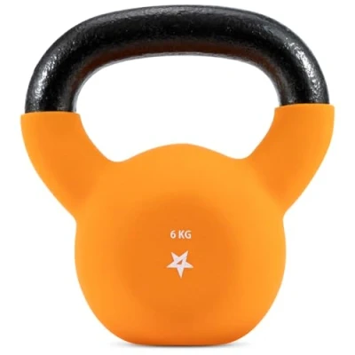 Immagine di Yes4All CXMR Kettlebell rivestite in neoprene, per allenamento della forza 6KG Arancione