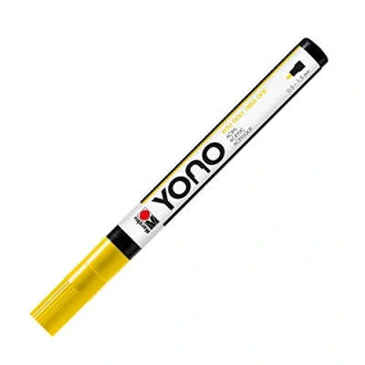 Immagine di Marabu 124001019 12400101019 YONO, penna acrilica versatile con punta rotonda giapponese, a base d&#039;acqua, resistente alla luce e impermeabile, per quasi tutte le superfici, 0,5 1,5 mm