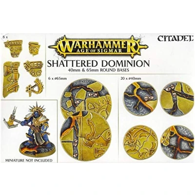 Immagine di Games Workshop Figura d&#039;azione Age of Sigmar del dominio Distrutto con basi Rotonde, 40/65 mm, 99120299034