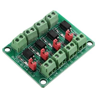 Immagine di HALJIA PC817 4 canali Optocoupler isolamento scheda convertitore adattatore modulo 3.6 30V driver fotoelettrico isolato PC 817