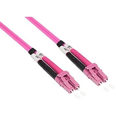 Immagine di Good Connections OM4 LWL Cavo patch DUPLEX da LC a Multimodale 50/125 in fibra di vetro, per 1 10 40 e 100 Gigabit/s Ethernet 30 m