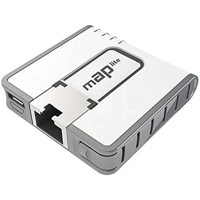 Immagine di Mikrotik mAP lite 100Mbit/s Power over Ethernet (PoE) White WLAN access point points (100 Mbit/s, IEEE 802.11b,IEEE 802.11g,IEEE 802.11n,IEEE 802.3af,IEEE 802.3at, 2.4 GHz, 10,100 1.5 dBi, 3.5 W)