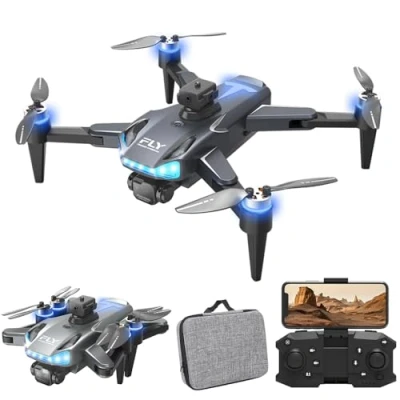 Immagine di OBEST Drone con telecamera, per Bambini, droni la telecameran,Quadricottero RC Pieghevole Principianti, Trasmissione WIFI, Motore Brushless, Evita Ostacoli 360, 2 Batterie Ricaricabile