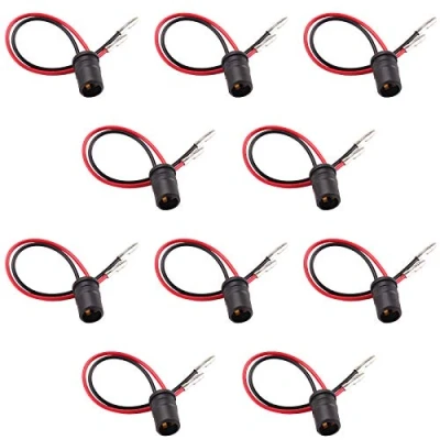Immagine di Kinstecks 10PCS T10 Presa Connettore Basi per lampade Portalampada lampadina in gomma auto moto