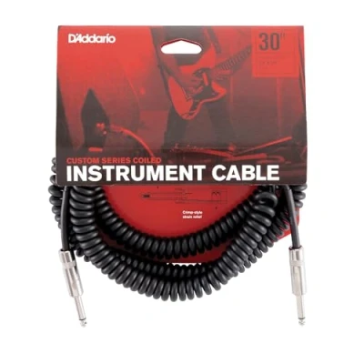 Immagine di Planet Waves D&#039;Addario Custom Series Cavo a spirale per strumenti, nero, 9 m