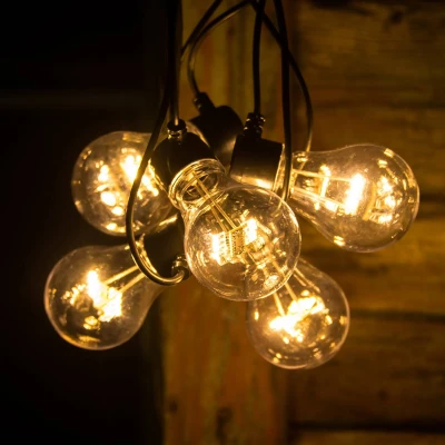 Immagine di Konstsmide 2372 800 Luce per feste e palchi esterno a batteria Numero di lampadine 45 LED (monocolore) Ambra Lunghezza illuminata: 2 m
