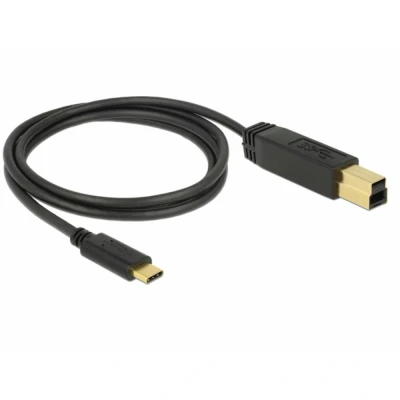 Immagine di Delock Cavo USB C Spina C®, B 1 m Nero 83675