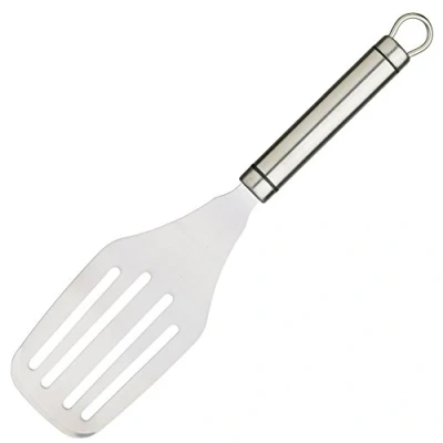 Immagine di PRO TOOLS &amp; SOFT GRIP Paletta per Hamburger con Manico Ovale, Acciaio Inossidabile, Grigio (Argento), Medium