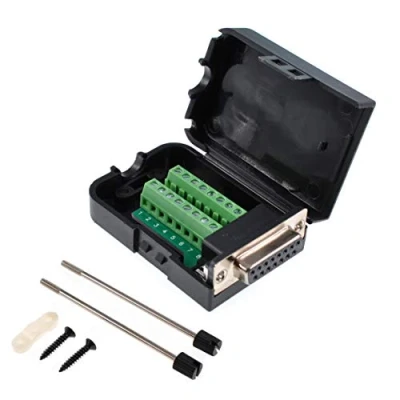Immagine di Oiyagai Adattatore Femmina DB15 con connettore a vite 15 Pin, breakout board senza saldatura