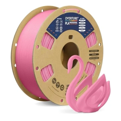 Immagine di OVERTURE PLA Plus (PLA+) Filamento 1.75mm, Toughness Enhanced Roll, Professionale Tenacia, 1kg Filamento(2.2lbs), Precisione Dimensionale 99% Probabilità +/ 0.03 mm (Rosa)