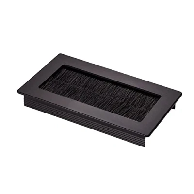 Immagine di SOTECH 2 x passacavi Toledo in alluminio anodizzato nero 100 70 mm Dimensioni di montaggio: 90 62 15,3