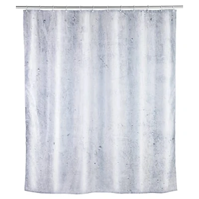 Immagine di WENKO tenda doccia Concrete lavabile, con 12 anelli per da Multicolore