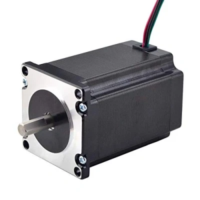 Immagine di STEPPERONLINE Nema 23 Motore passo 2,4 Nm, 4,0 A, albero 8 mm, 57 x 82 4 fili