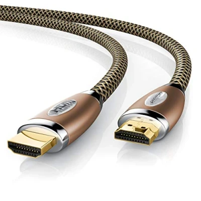 Immagine di CSL Cavo HDMI Premium 2.1 UHD II 8K High Speed with Ethernet 2.0 1.4a Ultra HD 4320p 3 schermato 3D Arc CEC Design Rame