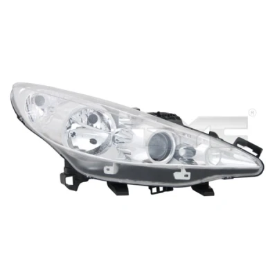 Immagine di TYC 20 1062 05 2 Fari Sx H7/H1/H7 con luce di svolta per veicolo circolazione Dx motore elettrico PEUGEOT: 207 Hatchback, CC, SW