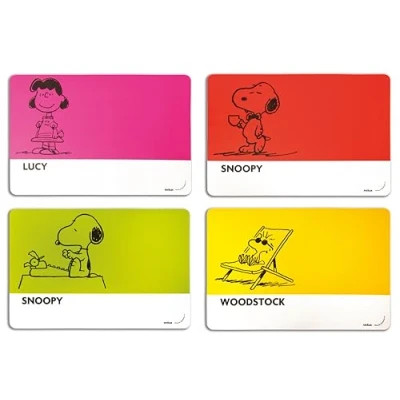 Immagine di Excelsa 48589 Peanuts Set 6 Tovagliette, Polipropilene, Multicolore, 43 x 28,5 cm