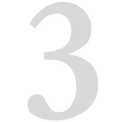 Immagine di Adesivo con numeri n. 3 in argento, altezza 10 cm, numero di casa autoadesivo, da incollare, per esterni, cassetta delle lettere, porta I resistente alle intemperie, kfz_479_3