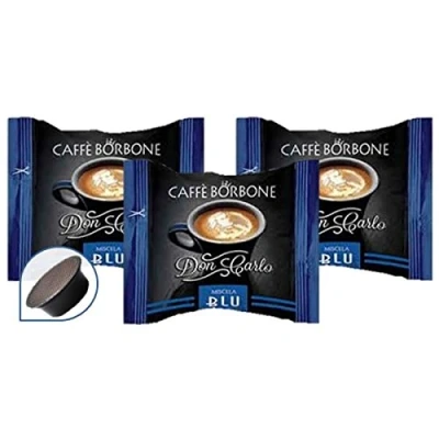 Immagine di Caffè Borbone Don Carlo, Miscela Blu 50 Capsule Compatibili con le Macchine ad uso domestico Lavazza A Modo Mio