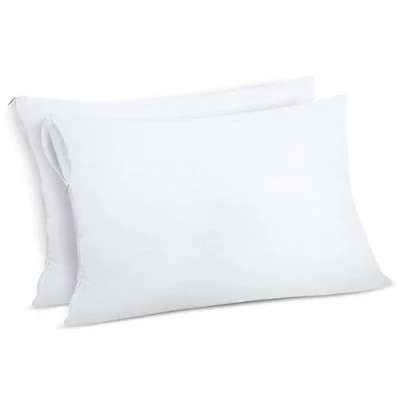 Immagine di Utopia Bedding Copricuscini Impermeabili 50x80 cm (Set di 2) con Cerniera, Federe Cuscini Letto Certificato Oeko TEX
