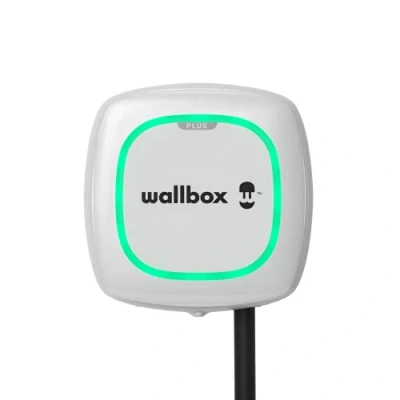 Immagine di Wallbox Caricatore Pulsar Plus Potenza di Carica Fino a 11 kW Connettore Tipo 2 Cavo 5 Metri Bluetooth, Wi Fi, OCPP Bianco