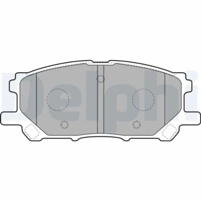 Immagine di DELPHI LP1823 Kit pastiglie freno con segnalatore acustico usura senza lamierino anticigolío accessori LEXUS: RX II
