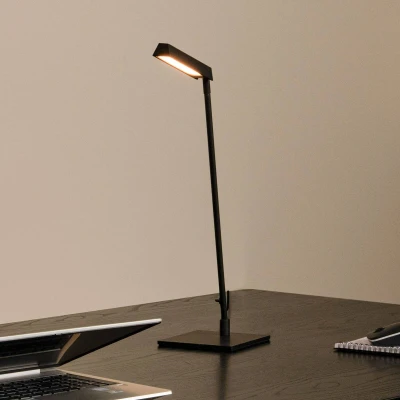 Immagine di Lucide Lampada da tavolo LED Lavale, nera, dimmerabile, altezza 42 cm