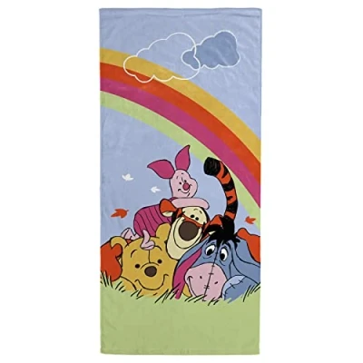 Immagine di Jay Franco Disney Winnie The Pooh Arcobaleno 71 cm x 147 Asciugamano da Spiaggia in 100% Cotone/Telo Mare