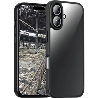 Immagine di JT Berlin BackCase Pankow Hybrid Backcover per cellulare Apple iPhone 16 Plus Nero, Trasparente Carica induttiva