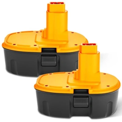 Immagine di 2X FUNMALL DC9096 18V 3.8Ah Ni MH Batteria di Ricambio per Dewalt DE9098 DE9095 DE9096 DE9039 DW9096 DW9095 DW9098 DE9503 Trapano Avvitatore a