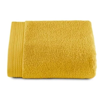 Immagine di Top Towel Set di 1 asciugamano da doccia asciugamani bagno 100% cotone pettinato 600 g/m2 Misura 70 x 140 cm Limone