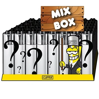 Immagine di CLIPPER® Accendini Mixbox Mainstream, confezione da 48 pezzi