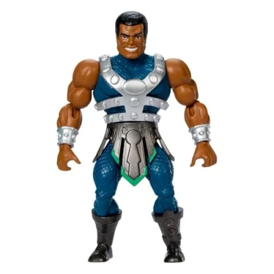 Immagine di Masters of the Universe Origins Clamp Champ Turtles Grayskull, action figure snodata con accessori, crossover Reptile Wars tra MOTU e Tartarughe Ninja, giocattolo per bambini, 6+ anni, JBN05