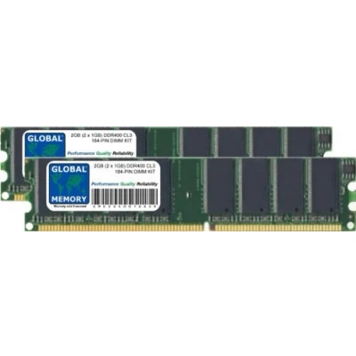 Immagine di 2 GB (2 x 1 GB) DDR 400 MHz PC3200 184 pin DIMM memoria RAM KIT per iMac G5 &amp; Powermac