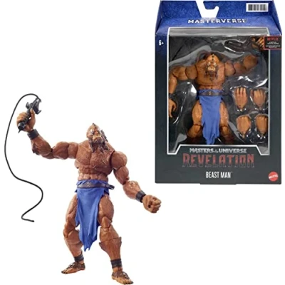 Immagine di Masters of the Universe Masterverse Revelation, Personaggio Beast Man con Accessori, Giocattolo per Bambini 6+Anni, GYV16